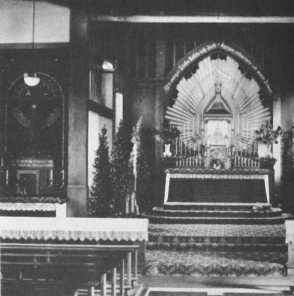 Datei:St.Franziskus, Innenansicht 1927.jpg